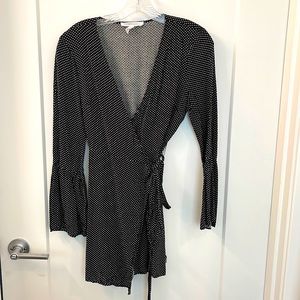 BCBG Wrap Dress Polka Dots